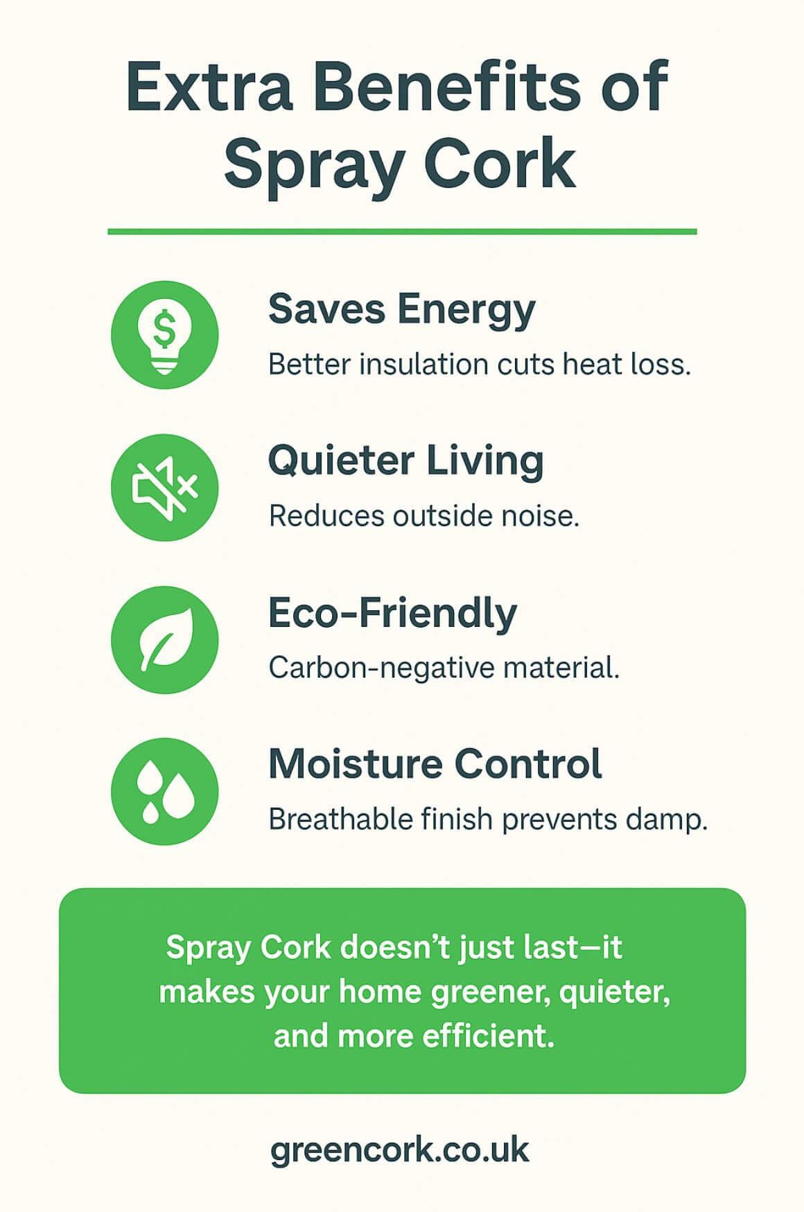 extra benefits of spraycork