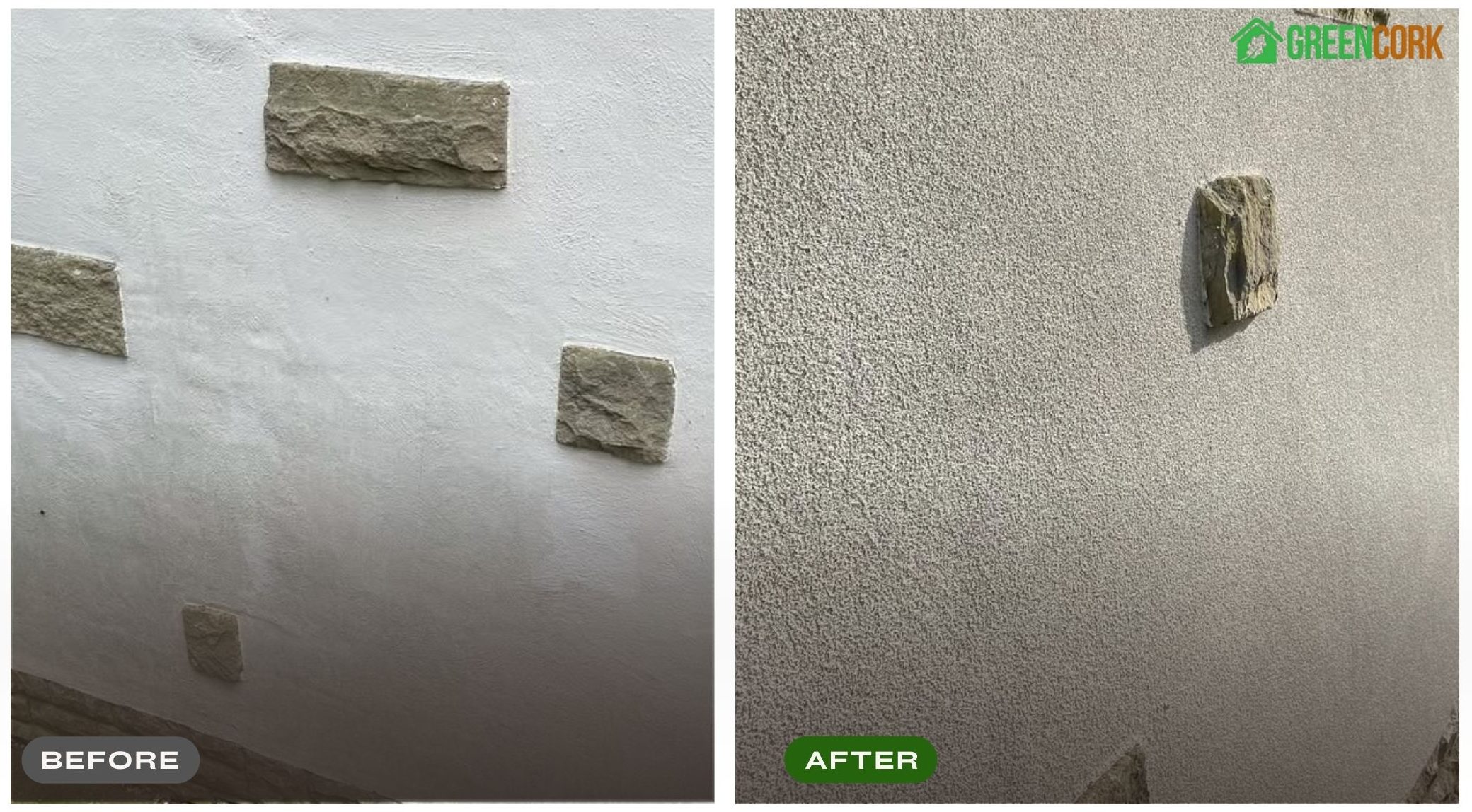 SprayCork Before and After Application Result 1