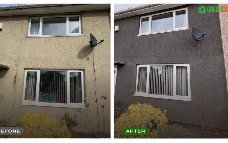 SprayCork Before and After Application Result