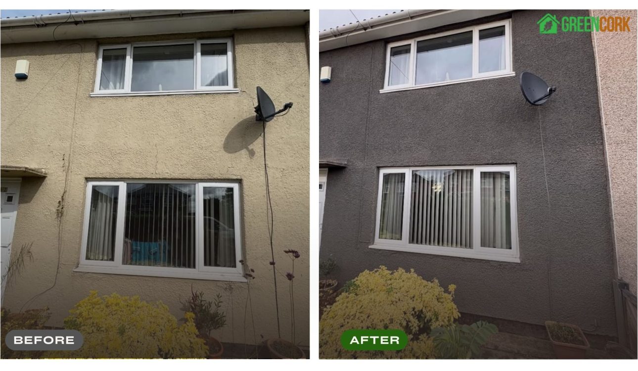 SprayCork Before and After Application Result