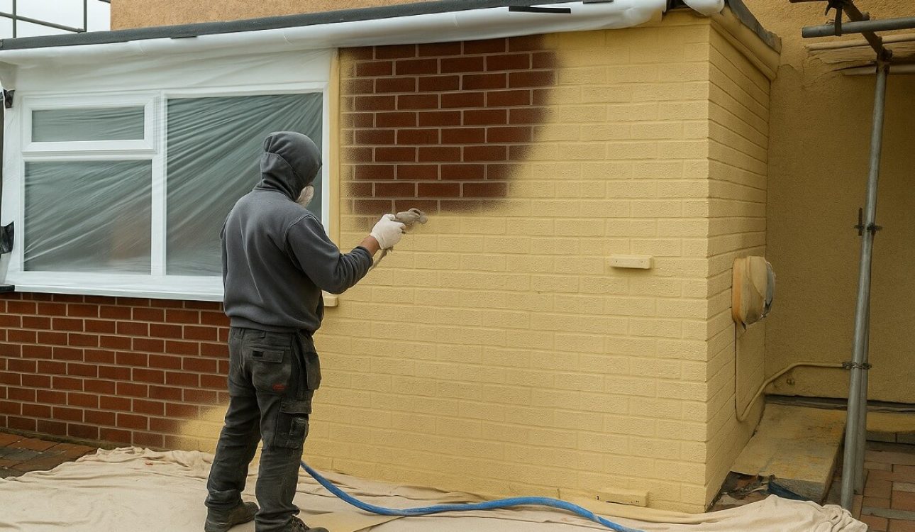 spraying cork insulation